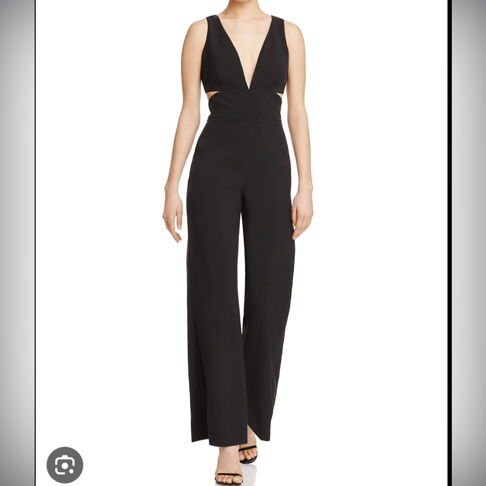 Laundry by Shelli Segal black cut off jumpsuit Size 6 new with tags